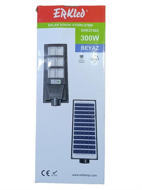 Erkled Solar Sokak Armatürü 300W Beyaz ERK37503