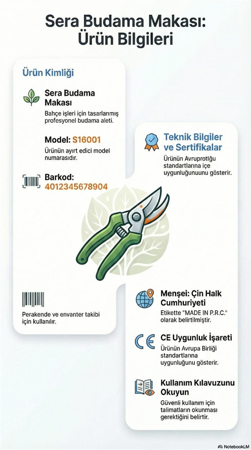 Sera Budama Makası 16001