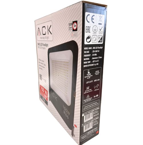 Ack Led Projektör 150W Beyaz AT62-19432