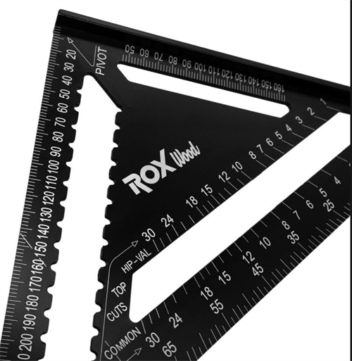 Rox Wood Alüminyum Üçgen Gönye 350*440 mm 153ROX0089