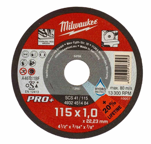 Milwaukee İnox Kesme Taşı Metal Kutu 10LU 4932478997
