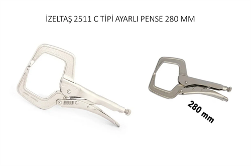 İzeltaş C Tipi Ayarlı Pense 280 MM 2511110280