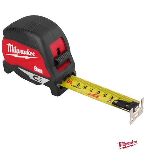 Milwaukee Şerit Metre Manyetik 8 MT 4932498770