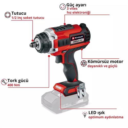 Einhell IMPAXXO 18/450 Solo Darbeli Somun Sıkma 4510070