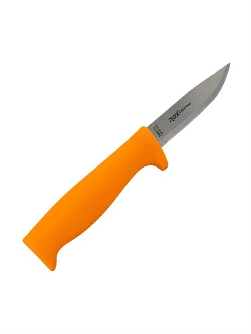 Rox Camping Bushcraft Eco Paslanmaz Çelik Kamp Bıçağı Turuncu 153CAMP0319