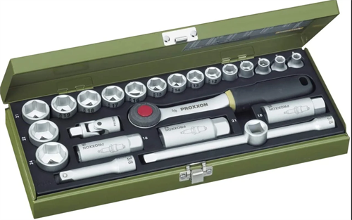 Proxxon 3/8 Cırcır Kollu 24 Parça Lokma Takımı 23110