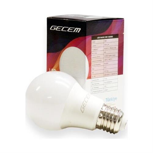 Gecem Tasarruflu Led Ampul 9 W Beyaz Işık E27