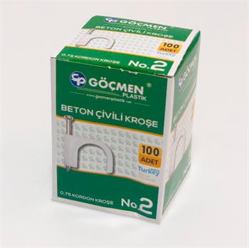 Göçmen Beton Çivili Kroşe N0:2 (100 Adet)