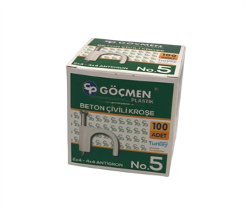 Göçmen Beton Çivili Kroşe No:5 (100 Adet)