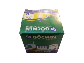 Göçmen Beton Çivili Kroşe No:8 (50 Adet)