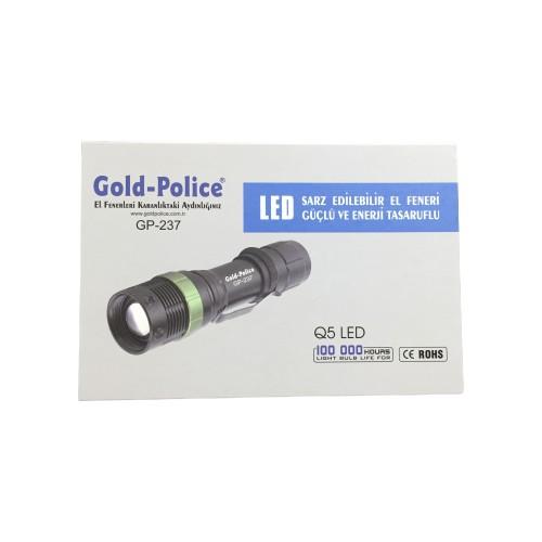 Gold Police Şarjlı El Feneri GP-237