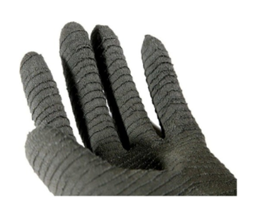 Handy H2-60 Kauçuk Siyah Tırtıklı Asit Eldiveni 60 cm