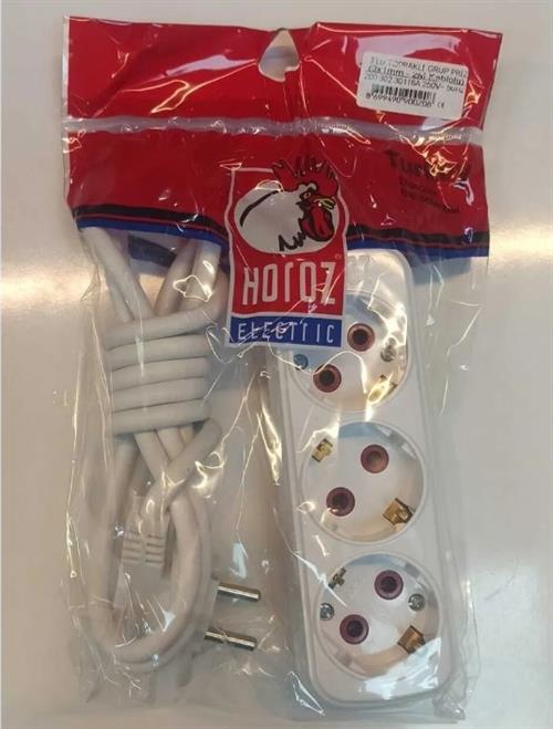 Horoz İkili Topraklı Grup Priz 2 Mt
