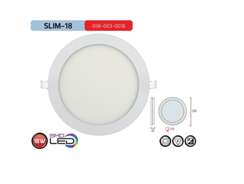 Horoz Sıva Altı Slim Led Panel Armatür 18W S/A Beyaz 1 Adet