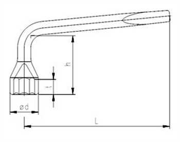 İZELTAŞ 21mm Bijon Anahtarı Pipo Tipi Tornavida Ağızlı