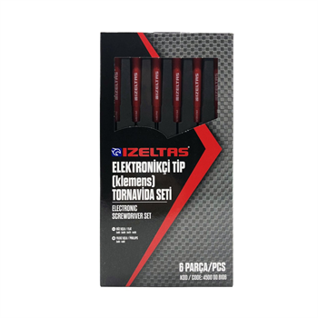 İZELTAŞ Elektronikçi Tip Klemens Tornavida Seti 6 Parça