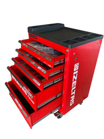 İzeltaş Partner Serisi 5 Çekmeceli Takım Arabası 118 Parça Dolu - 8235