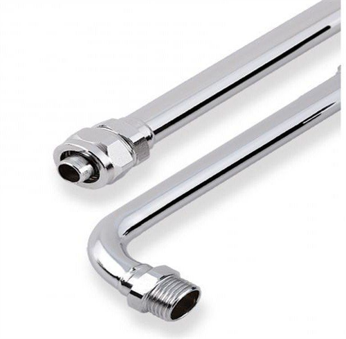 Krom Çubuk Dirsekli 60 Cm