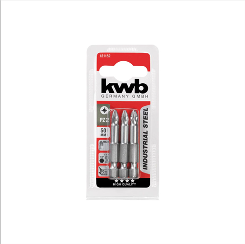 Kwb Bits Uç Set 3 Parça Pz2*50 Mm 121152