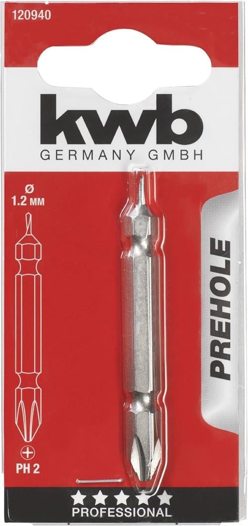 Kwb Bits Uç+Delme Ucu Ph2/Drıll 1.5mm 120940