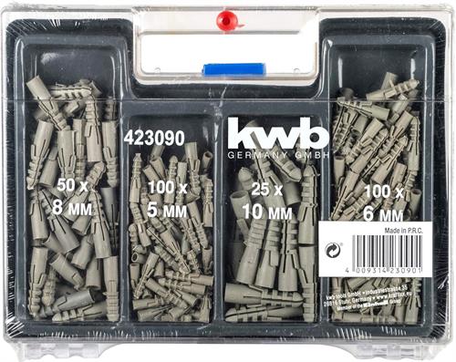Kwb Matkap Ucu Ve Dübel Seti 300 Parça Plastik Çantalı 423090