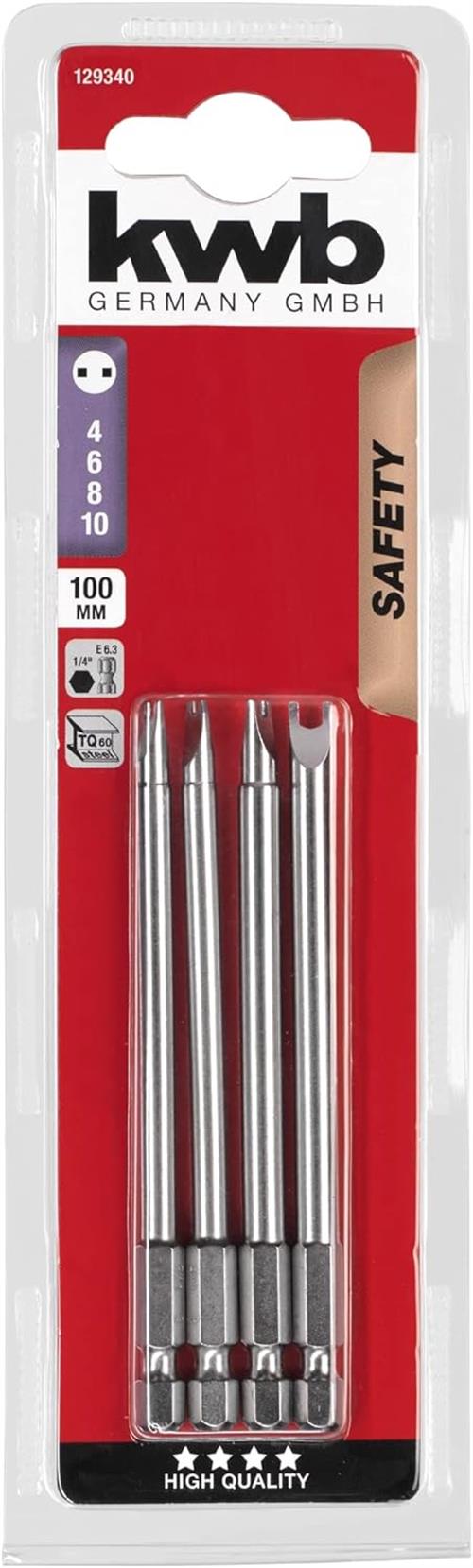 Kwb U Bits Uç Seti U 4 Parça 100 Mm 129340