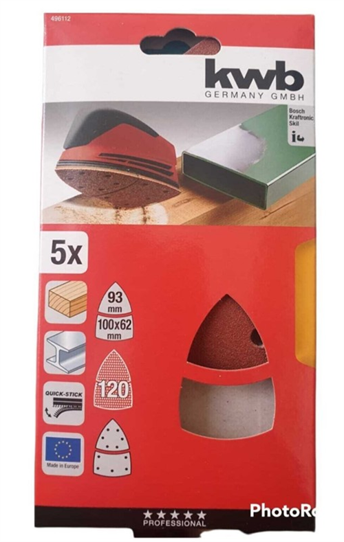 Kwb Üçgen Zımpara 120 Kum 5li