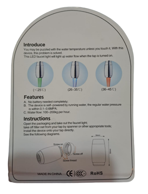 Ledli Kuğu Boru Başlık 3 Renk