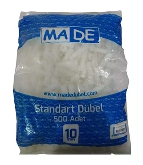 Made Plastik Dübel Beyaz 10 Mm (500)