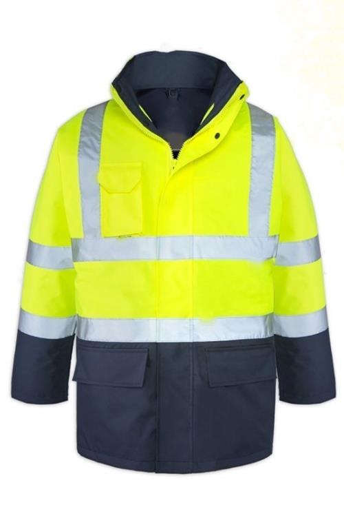 Maxsafety 5+1 Oxford Parka Sarı-Lacivert (L)