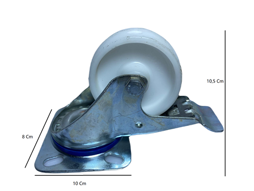 Mertsan Polyamid Döner Frenli Teker 80x30 Mm