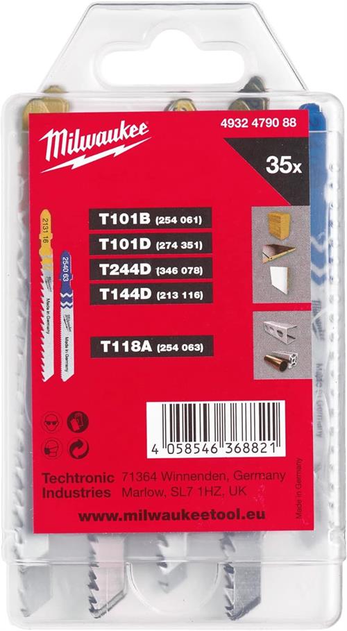 Milwaukee Dekupaj Bıçak Seti 35 Parça 4932479088