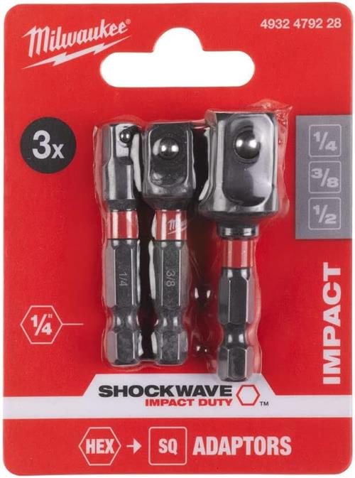 Milwaukee Hex Lokma Adaptör Seti 3 Parça 4932479228