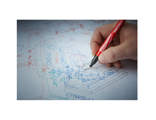 Milwaukee İnce Uçlu Marker Kalem 4lü 48223164