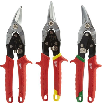 Milwaukee Kaportacı Makası Seti 3 Parça Sağ Sol Düz 260mm Sac Makası 48224533