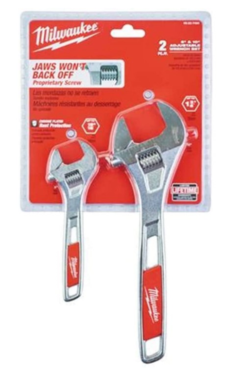 Milwaukee T48227400 Ağır Hizmet Tipi Kurbağacık Anahtarı 2li 150mm 6” ve 250mm 10”