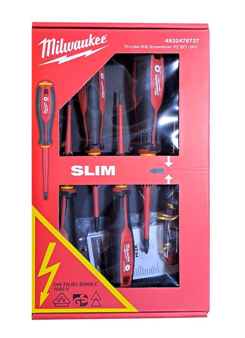 Milwaukee TRİ-LOBE VDE 5 Parça Tornavida Seti 4932478737