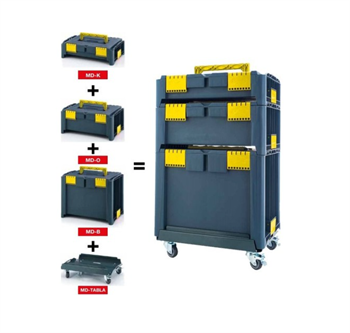 Mycraft 3 Katlı Tekerlekli Katlı Takım Çantası MD-Set C0601011