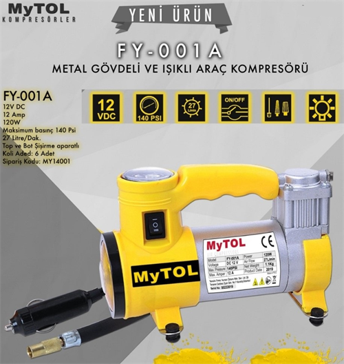 Mytol Mini Hava Kompresörü FY-001A