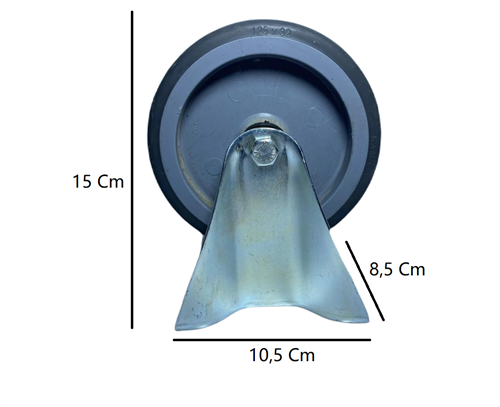 Orko 3307 Mtb 125x32 İ Plastik Jantlı Sabit Teker