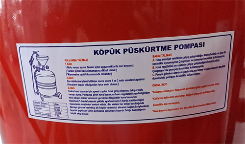 Özsan Köpük Püskürtme Pompası 80 Lt