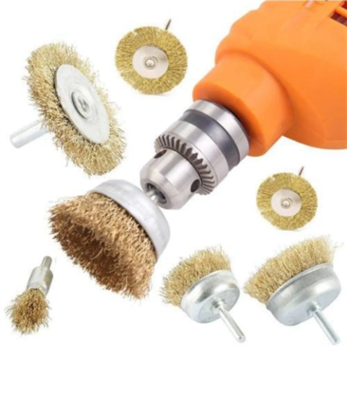 Pimli Dairesel Tel Fırça Set 6lı