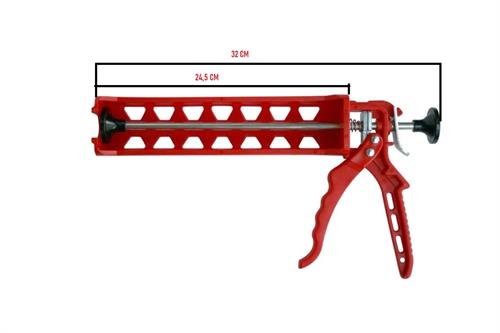 Plastik Silikon Tabancası Kırmızı