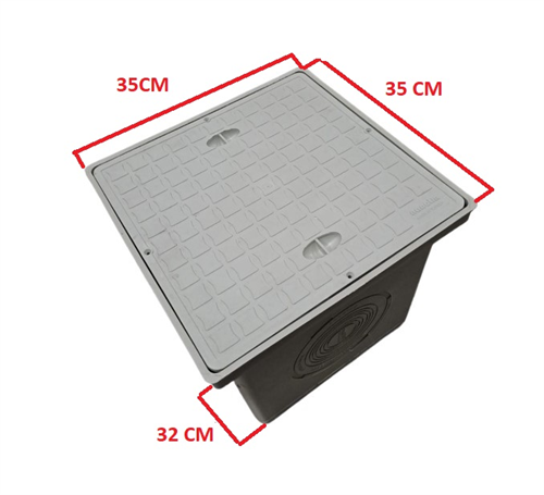 Plastik Yeraltı Buat Ve Rögar Kapağı 35X35X32