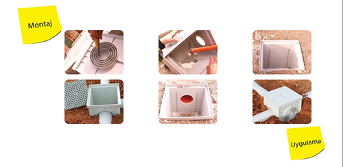 Plastik Yeraltı Buat Ve Rögar Kapağı 48X48X45