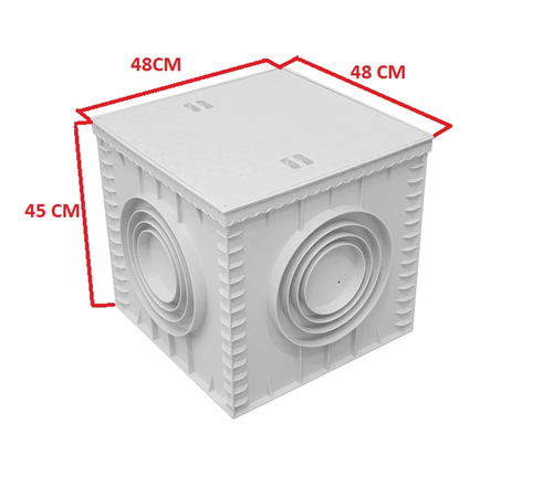 Plastik Yeraltı Buat Ve Rögar Kapağı 48X48X45