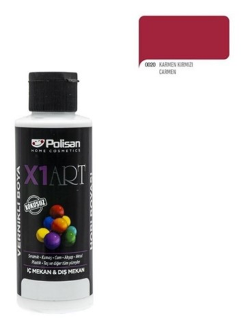 Polisan X1 Art Vernikli Hobi Boyası 120 ML