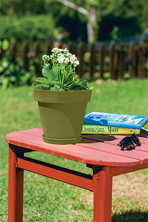 Poliwork 20 Cm Manolya Mix Saksı – Yosun Yeşili