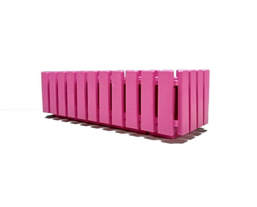 Poliwork Akasya Çit Balkon Saksı 60 Cm 11 Lt Pembe