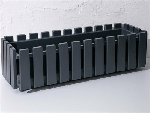 Poliwork Akasya Çit Balkon Saksı 60 Cm 11 Lt Antrasit